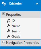 Table in Entity Data Mode